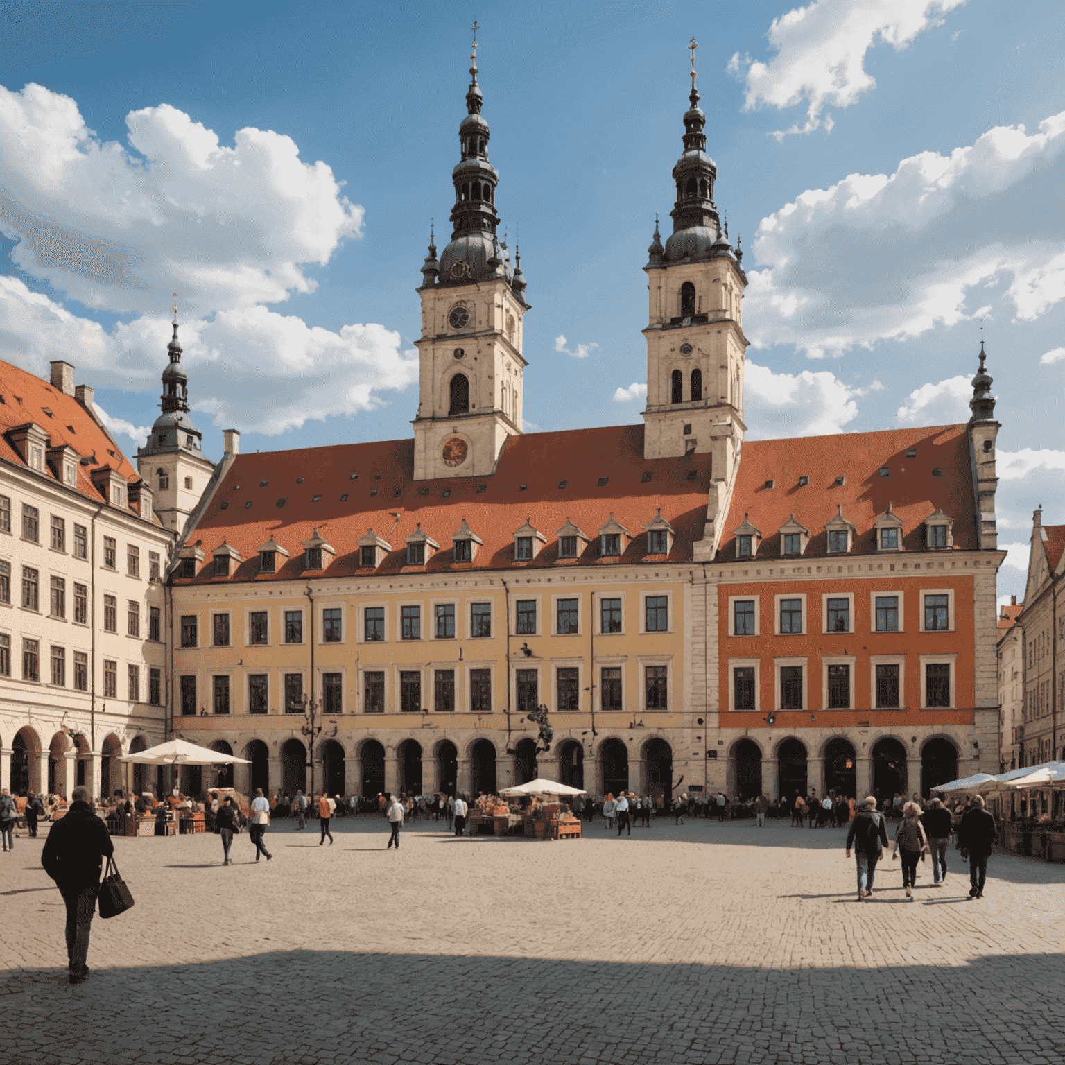 Stary Rynek w Poznaniu z renesansowym ratuszem